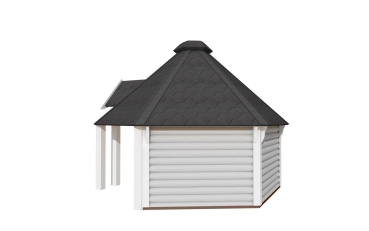 Fichtenholz Outdoor-Cabin für Familienfeiern und Events im Freien